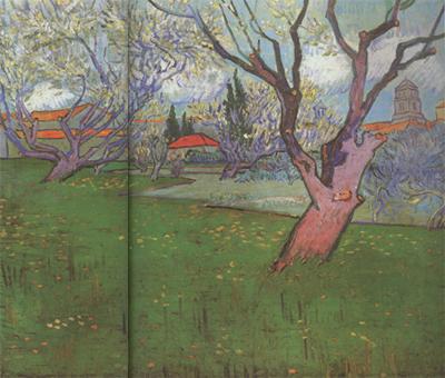 Vincent Van Gogh View of Arles with Trees in Blossom (nn04) Germany oil painting art